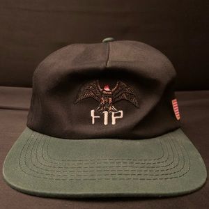 FTP Black Hat Green Brim Upside Down Flag